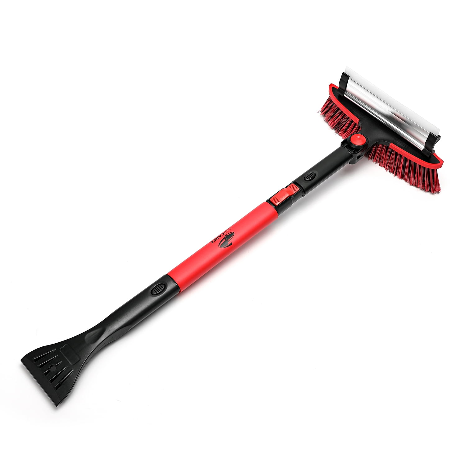 CarCarez 41 Extendable Snow Brush with Ice Scraper and Squeegee 