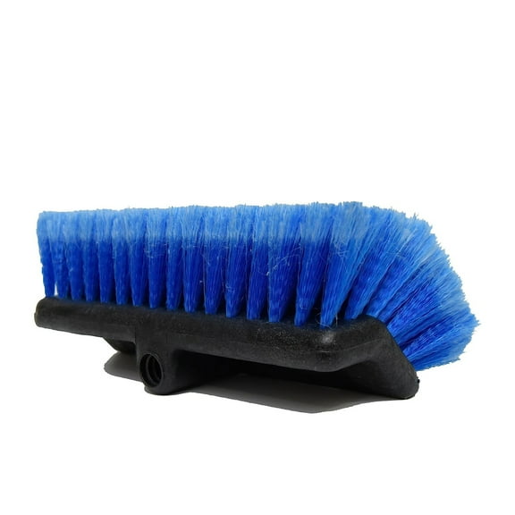 CarCarez Heavy Duty Auto Wash 10" Flow-Thru Tri Level Brush Head,Blue, Pack of 1