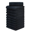 thumbnail image 1 of CarCarez Microfiber Auto Detailing Towels, Edgeless 70/30 Blend, 380 GSM, Black, 16x16 in, Pack of 10, 1 of 6