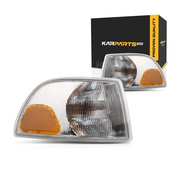 CarLights360: For 1998 1999 2000 Volvo S70 Turn Signal / Parking Light Assembly Driver and Passenger Side Pair DOT Certified w/Bulbs - Replaces VO2520101 VO2521101