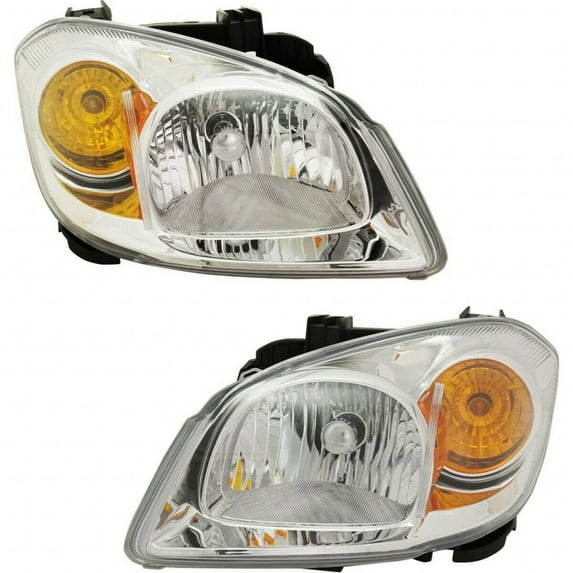 CarLights360: For 2005 06 07 2008 Chevy Cobalt Headlight Assembly Driver and Passenger Side DOT Certified Clear Lens w/ Bulbs - Replaces GM2502251 GM2503251
