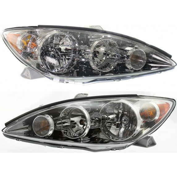 CarLights360: For 2005 2006 Toyota Camry Headlight Assembly Driver and Passenger Side DOT Certified w/Bulbs-Replaces TO2502155 TO2503155 (Vehicle Trim: Base ; LE ; XLE)