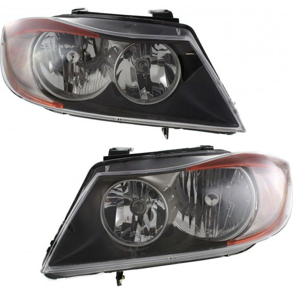 CarLights360: For 2006 2007 2008 BMW 325xi Headlight Assembly Driver and Passenger Side DOT Certified w/Bulbs-Replaces BM2502133 BM2503134 (Vehicle Trim: Sedan ; Wagon)