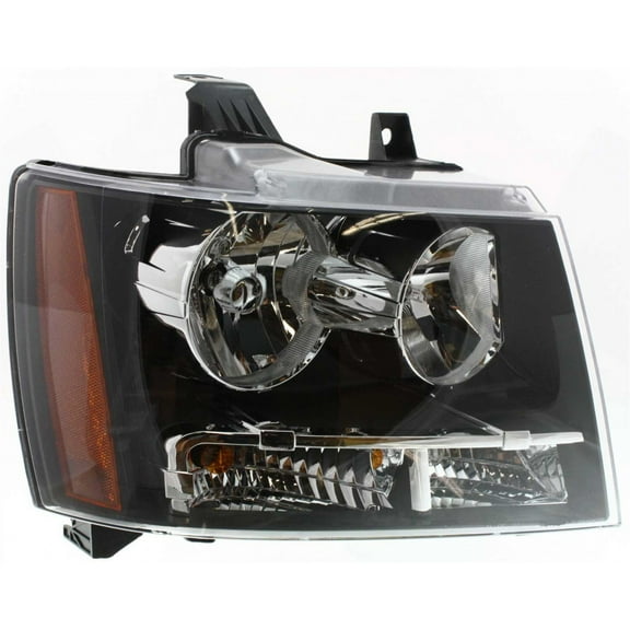 CarLights360: For 2007-2013 Chevy Avalanche Headlight Assembly Passenger Side w/ Bulbs Black Housing-CAPA Certified Replacement for GM2503263 | 20760579, 15950808, 15853253, 15882878