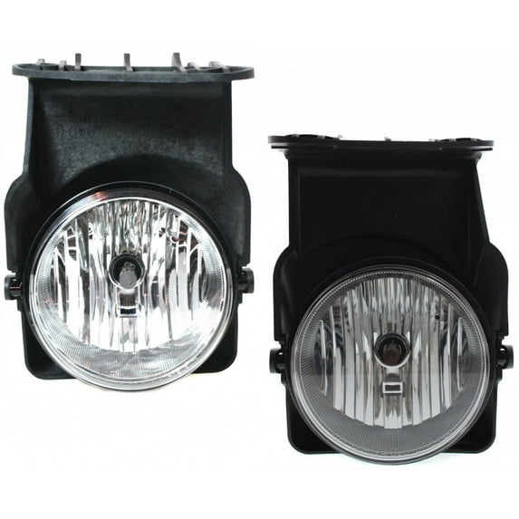 CarLights360: For 2007 GMC Sierra 1500 HD Classic Fog Light Assembly Driver and Passenger Side Pair w/Bulbs DOT Certified-Replaces GM2592154, GM2593154