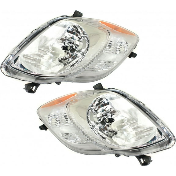 CarLights360: For 2009 2010 2011 Toyota Yaris Headlight Assembly Driver and Passenger Side DOT Certified-Replaces TO2518123 TO2519123 Vehicle Trim: Hatchback