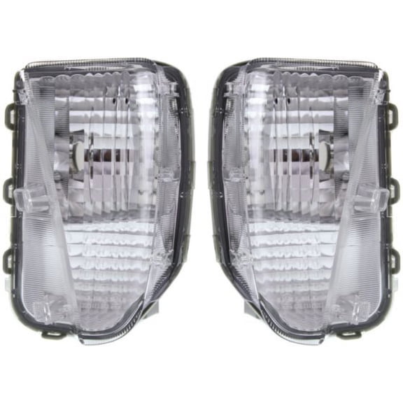 CarLights360: For 2012 2013 2014 2015 Toyota Prius Plug-In Front Signal/Corner Light Driver and Passenger Side Pair DOT Certified For TO2532118 TO2533118