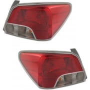 CarLights360 For 2012 2013 2014 Subaru Impreza Tail Light Assembly Driver and Passenger Side CAPA Certified | Replaces SU2818103 Vehicle Trim Sedan