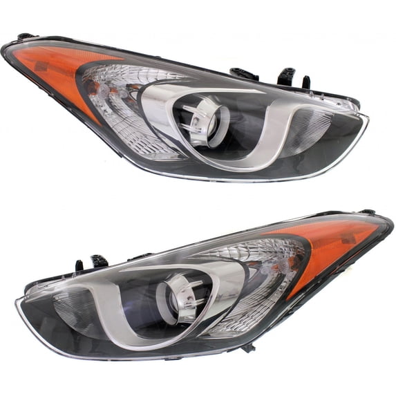 CarLights360: For 2013 2014 2015 2016 2017 Hyundai Elantra GT Headlight Assembly Driver and Passenger Side DOT Certified w/ Bulbs | HY2502173 HY2503173