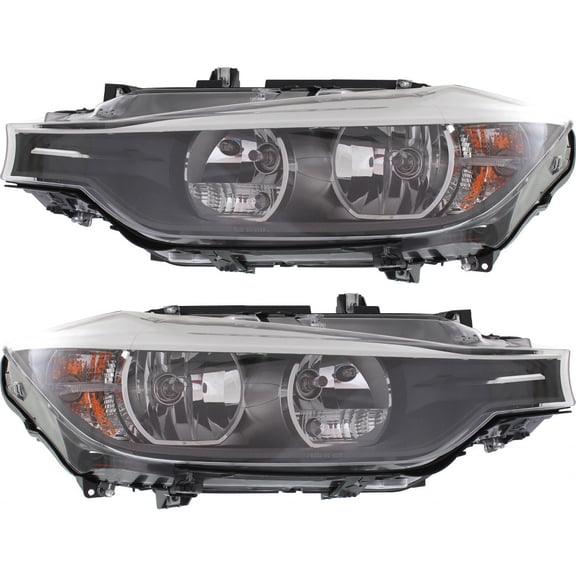 CarLights360: For 2013 2014 BMW 320i xDrive Headlight Assembly Driver and Passenger Side w/Bulbs-Replaces BM2502169 BM2503169 Vehicle Trim: Sedan