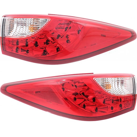 CarLights360: For 2013 Infiniti JX35/2014 2015 QX60 Tail Light Assembly Driver and Passenger Side | LED | DOT Certified w/Bulbs | Replaces IN2800123 IN2801123