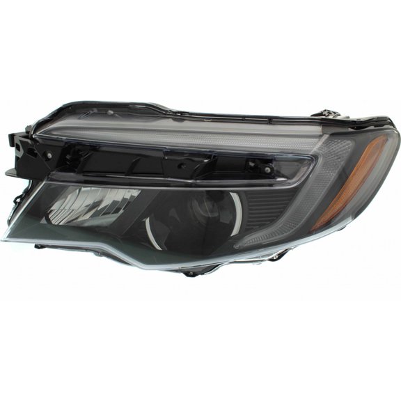 CarLights360: For 2016 2017 2018 HONDA PILOT Head Light Assembly Driver Side w/Bulbs (Black Housing) - (DOT Certified) Exclude LED DRL | For HO2502167