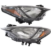 CarLights360 For 2017 2018 Toyota Yaris iA Headlight Assembly Driver and Passenger Side DOT Certified w/Bulbs Replaces SC2502106 SC2503106 Vehicle Trim Sedan