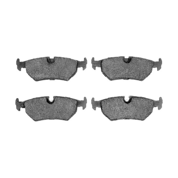 CarLights360 For Aston Martin DB7 2000 01 02 03 2004 Disc Brake Pads | Low Metallic Friction Material | 43.2 Millimeters / 1.70 Inches Inner Height | 123.2 Millimeters / 4.85 Inches Inner Width