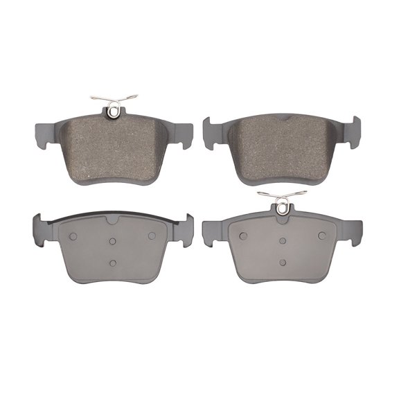 CarLights360 For Audi A3 Sportback e-tron 2016 2017 Disc Brake Pads | Low Metallic Friction | 61.5 Millimeters / 2.42 Inches Inner Height | 15.2 Millimeters / 0.6 Inches Inner Overall Thickness