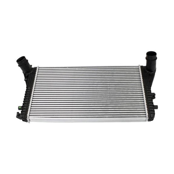 CarLights360 For Audi TT Quattro 2012 2013 2014 2015 Intercooler | Metallic | Black, Gray | Quick Connect Outlet | Air Intercooler | Male Inlet Fitting Gender | Replacement For 1K0145803CG