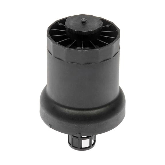 CarLights360 For Audi TT RS Quattro 2012 2013 Engine Oil Filter Cover | Plastic Material | Black Color | Thread On Attachment Method | Replacement For 7K115408