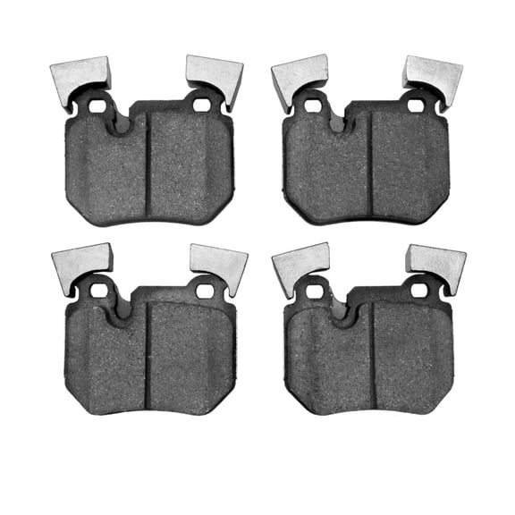 CarLights360 For BMW 330i 2006 Disc Brake Pads | Low Metallic Friction Material | Electronic Pad Wear Sensor | 76.2 Millimeters / 3 Inches Inner Height | 85.1 Millimeters / 3.35 Inches Inner Width
