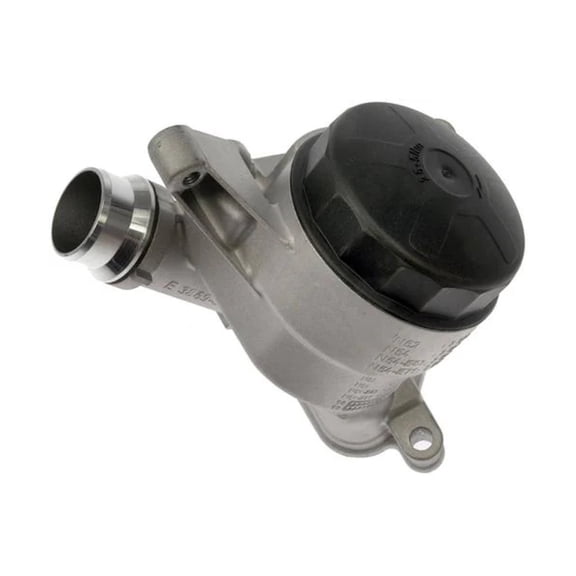 CarLights360 For BMW 640i xDrive Gran Coupe/640i Gran Coupe/X6 2014 15 16 17 18 2019 Engine Oil Filter Housing | Plastic Material | Black | 4 Mounting Hole Quantity | For 11427548032, 11427597635