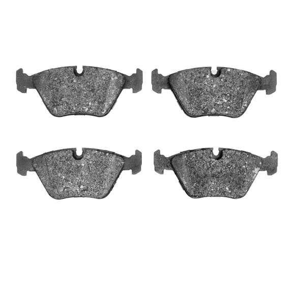 CarLights360 For BMW 750iL 1990 91 92 93 1994 Disc Brake Pads | Low Metallic Friction | Electronic Pad Wear Sensor | 63.5 Millimeters / 2.50 In. Inner Height | 156.5 Millimeters / 6.16 In. Inner Widt