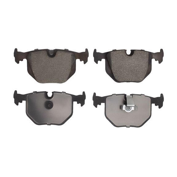 CarLights360 For BMW 850i 1991 1992 Disc Brake Pads | Low Metallic Friction | Electronic Pad Wear Sensor | 58.2 Millimeters / 2.29 Inches Inner Height | 121.9 Millimeters / 4.8 Inches Inner Width