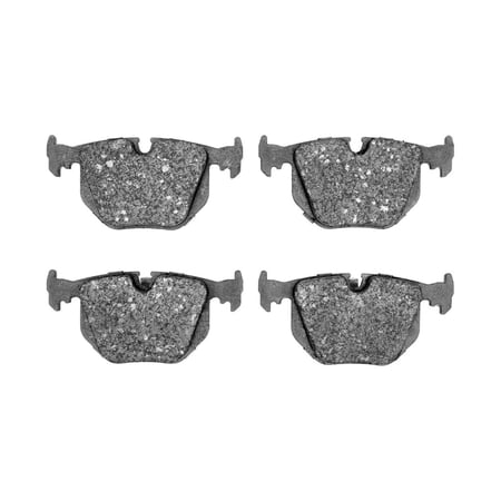 CarLights360 For BMW 850i 1991 1992 Disc Brake Pads Rear | Ceramic Friction | 123.2 Millimeters / 4.85 Inches Pad Length | Without Clips Option | Without Hardware Option