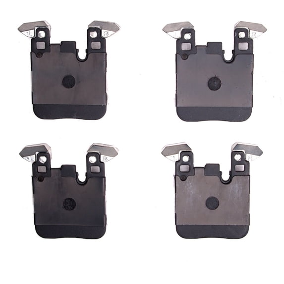 CarLights360 For BMW M3 2015 2016 2017 2018 Disc Brake Pads | Low Metallic Friction | Electronic Pad Wear Sensor Type | 15.8 Millimeters / 0.62 Inches Inner Overall Thickness