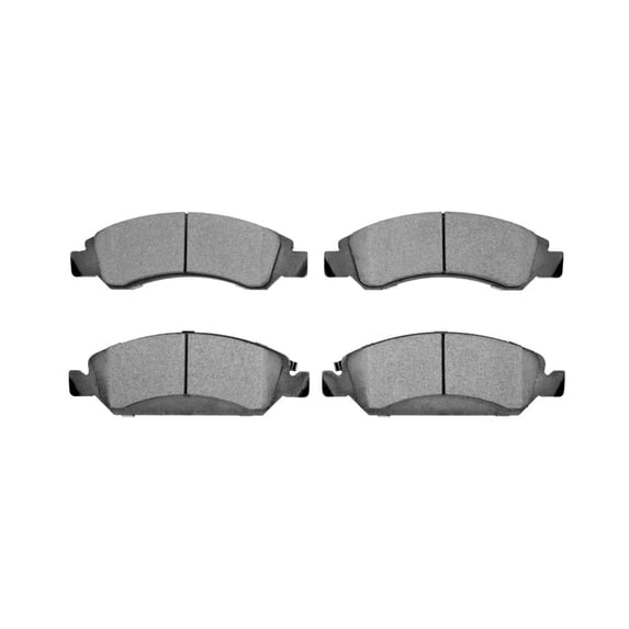 CarLights360 For Cadillac XTS 2013-2019 Disc Brake Pad Set | Mechanical Pad Wear Sensor Type | 18 Millimeters/0.71 Inches Inner Overall Thickness | 184.2 Millimeters/7.25 Inches Width