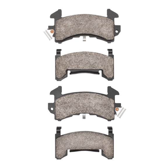 CarLights360 For Chevy LLV 1990 91 92 93 94 1995 Disc Brake Pads | Semi Metallic Friction | Mechanical Pad Wear Sensor Type | 15 mm / 0.59 in Inner Overall Thickness | 148.6 mm / 5.85 Inches Width