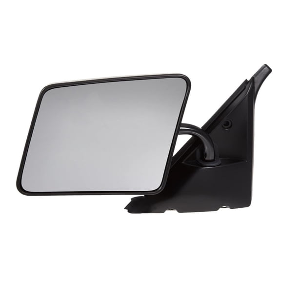 CarLights360 For Chevy S10/S10 Blazer 1990 91 92 93 1994 Side View Mirror Driver Side | Black Housing | Plastic Material | Manual Adjustment Type | Screws Attachment | Clear Glass | Rectangular Glass