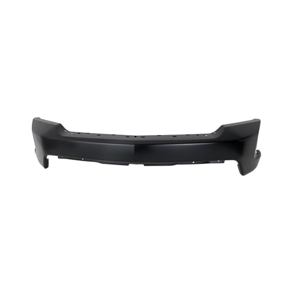CarLights360 For Chevy Silverado 1500 2019 2020 2021 Bumper | Front | 2-Door/4-Door | Impact Bar | Steel | Black Color | Excluded Parking Aid Sensor Holes | Replacement For GM1002875 | 84588804