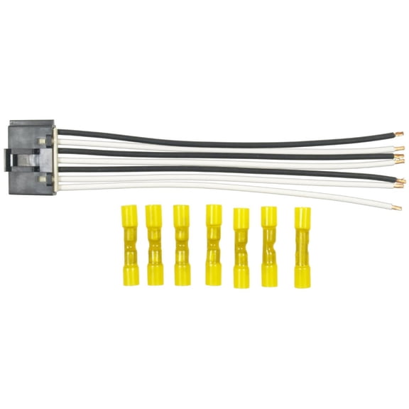CarLights360 For Chevy Silverado 1500/3500 Classic 2007 Electrical Connector | Plastic | Metal Contact Terminal | Blade Terminal | Push On Attachment Method | Rectangle Connector