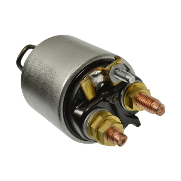 CarLights360 For Chevy Silverado 2500 HD 2005 06 07 08 09 2010 Starter Solenoid | Black, Silver | Stud Terminal | Male Terminal | 48.514 Millimeters Length | 4.318 Millimeters Lug Hole Diameter