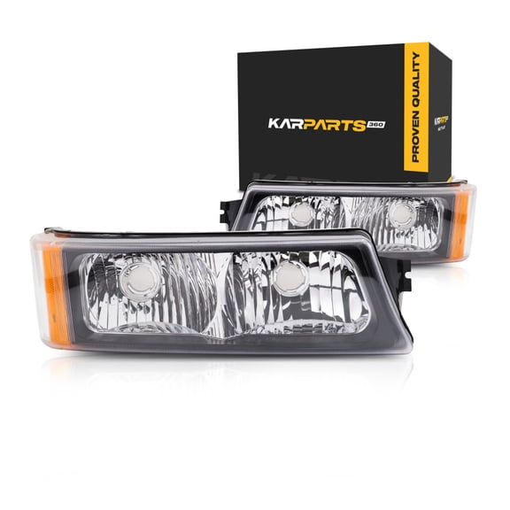 CarLights360: For Chevy Silverado 2500 HD Signal/Corner Light 2003 04 05 2006 Front Pair Driver and Passenger Side DOT Certified Replaces GM2520185 + GM2521185