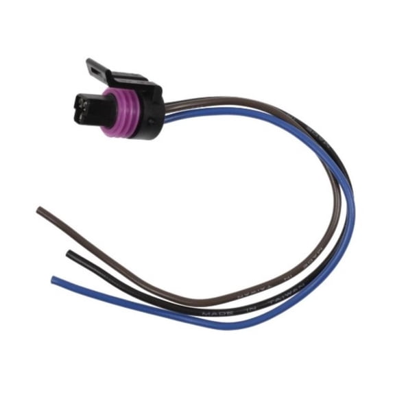 CarLights360 For Chevy Silverado 3500 HD 2007-2017 Electrical Connector | Plastic | Metal Contact Terminal | Blade Terminal | Push On Attachment Method | Round Connector
