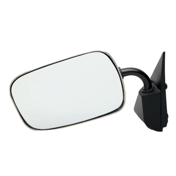 CarLights360 For Chevy Suburban 1500/Tahoe 1995 96 97 98 1999 Side View Mirror Driver Side | Black Housing | Plastic Material | Manual Adjustment | Screws Attachment | Clear Glass | Rectangular Glass