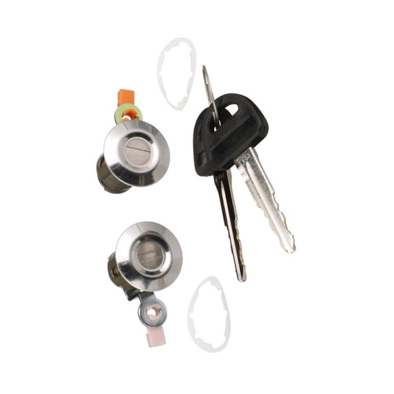 CarLights360 For Chevy Tracker 1999 00 01 02 03 2004 Door Lock Set | Chrome | Clip Attachment Method | Door Mounting Location | 2 Key Quantity | Keys Included | Lock Cylinder Included | For 91175208