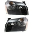 thumbnail image 1 of CarLights360: For Dodge Magnum Headlight 2005 2006 2007 Pair Driver and Passenger Side w/Bulbs Black Housing CAPA Certified For CH2502166, CH2503166, 1 of 4
