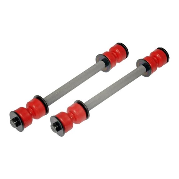 CarLights360 For Dodge Ram 1500/2500 1998 99 00 01 2002 Stabilizer Bar Link Set | Steel | Coated Finish | Gray Color Bushing | Polymer Bearing | End 1 Threaded Type | For 22761221, 52037712AB