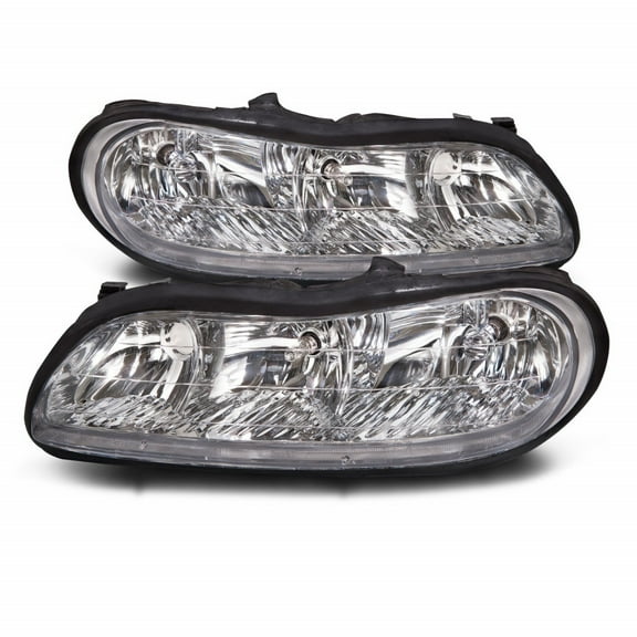CarLights360: For 1997-2003 Chevy Malibu Headlight Assembly Driver and Passenger Side w/Bulbs | CAPA Certified - Replaces GM2502154 GM2503154