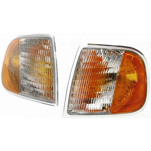 CarLights360: For 1997 - 2003 Ford F-150 Turn Signal / Parking Light Assembly Driver and Passenger Side Pair DOT Certified | FO2550118 FO2551118
