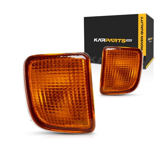 CarLights360: For 1998 1999 2000 Toyota Tacoma Turn Signal Light Assembly Driver and Passenger Side Pair | 4WD | w/Bulbs | TO2530128 + TO2531128
