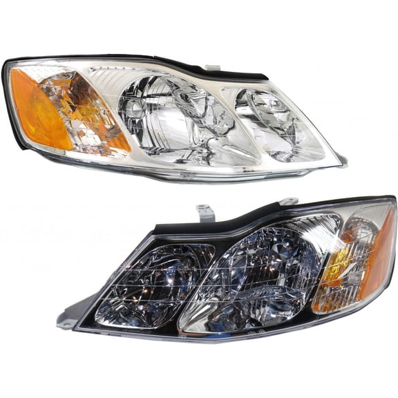 For 2000-2004 Toyota Avalon Headlight Driver and Passenger Side DOT Certified Bulbs Included TO2502132 TO2503132 | 81150-AC040, 81110-AC040 ;