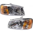 thumbnail image 1 of CarLights360: For 2000 2001 2002 Hyundai Accent Headlight Assembly Driver and Passenger Side w/ Bulbs - Replaces HY2502123 HY2503123, 1 of 4