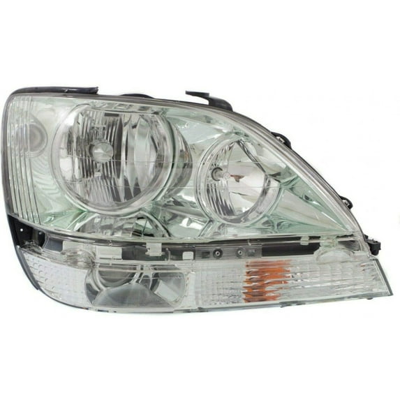 CarLights360: For 2001 2002 2003 LEXUS RX300 Head Light Assembly Passenger Side Chrome w/Bulbs For LX2503104