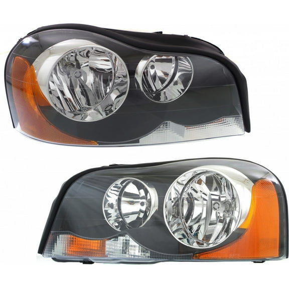CarLights360: For 2003-2014 Volvo XC90 Headlight Assembly Driver and Passenger Side CAPA Certified w/Bulbs-Replaces VO2502112 VO2503112