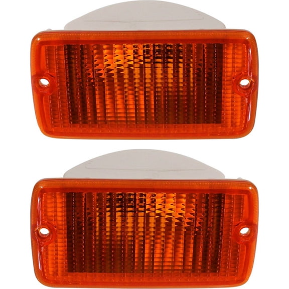CarLights360: For 2004 2005 2006 Jeep Wrangler Turn Signal / Parking Light Assembly Driver and Passenger Side Pair | CH2520141 CH2521141