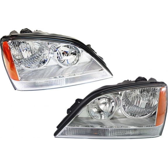 CarLights360: For 2005 2006 Kia Sorento Headlight Assembly Driver and Passenger Side w/Bulbs | KI2502121 KI2503121