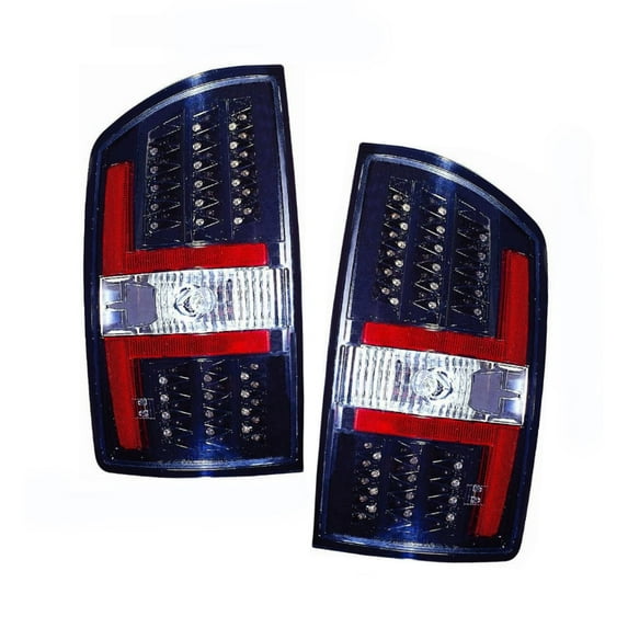 CarLights360: For 2007 2008 Dodge Ram 2500 Tail Light Assembly LED Black Housing - Replacement for CH2811149