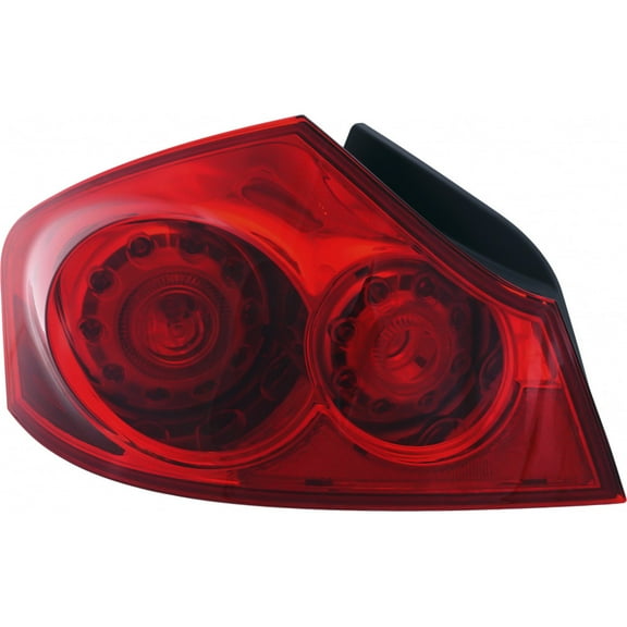 CarLights360: For 2007 2008 Infiniti G35 Sedan Tail Light Assembly Driver Side w/ Bulbs For IN2800118 | 26555-JK60D, 26555-JK60B